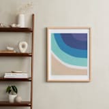 "By the Bay" - Art Print in White by Jenny Partrite - In a Room