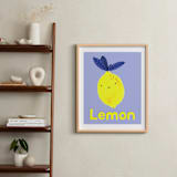 "My Fruity Family I" - Art Print in Light Purple by Marta Crea - In a Room