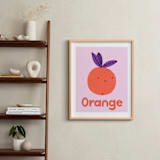 "My Fruity Family II" - Art Print in Light Pink by Marta Crea - In a Room
