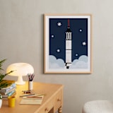 "To The Stars" - Art Print in neptune by Kamala Nahas - In a Room