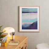 "Twilight Shimmer" - Art Print in Twilight Blue by AlisonJerry - In a Room