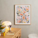 "Speckled Garden" - Art Print in White by Whitney Rainsdon - In a Room