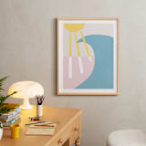 "California Summer Day" - Art Print in Haze by Carolyn MacLaren - In a Room