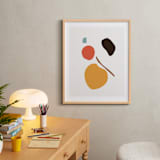 "Come Home" - Art Print in sunny yellow by Svitlana Martynjuk - In a Room
