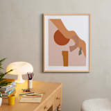 "Desert Sunset" - Art Print in burnt clay by Svitlana Martynjuk - In a Room