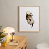 "Mommy Is My World" - Art Print in Otter Brown by Jean Choe Art and Design - In a Room