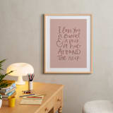 "A Bushel and a Peck" - Art Print in Dusty Rose by Amanda Houston - In a Room