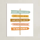 "Near or Far" - Personalized Art Print in Sunset by Laura Hankins - Unframed