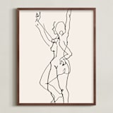 "Transfiguration 02" - Art Print in Ivory Black by Catilustre - Framed