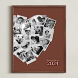 "Modern Heart Snapshot Mix® Warm Tones" - Framed Photo in Rustique by Minted - Framed