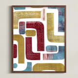 "Possibilities" - Art Print in Mustard by Bethania Lima - Framed
