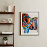 "Safari Stripes" - Art Print in Multi by Jess Franks - In a Room
