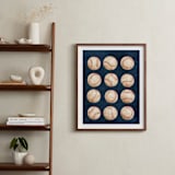 "Dinger 1 Spin Cycle" - Art Print in Navy by Kamala Nahas - In a Room