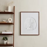 "Modern Sand Dollar" - Art Print in Ice Grey by Artsy Canvas Girl Designs - In a Room