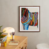 "Safari Stripes" - Art Print in Multi by Jess Franks - In a Room