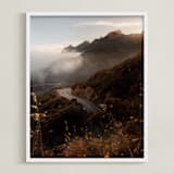 "Yerba Buena Rd" - Art Print in Pavement by Megan DiVita - Framed