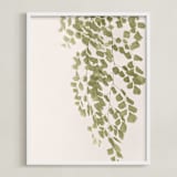 "Softness" - Art Print in Olive branch by Eliane Lamb - Framed