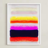 "You Know" - Art Print in Hot Magenta by HAPI ART - Framed