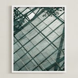 "Weaves of shadows I" - Art Print in Teal Green by Van Tsao - Framed
