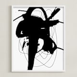 "synapse" - Art Print in Black and White by Ilana Greenberg - Framed