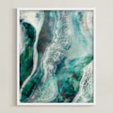 "Flow Through Me" - Art Print in Flow by Debi Perkins - Framed