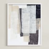 "History Repeats" - Art Print in Sand by Jennifer Daily - Framed