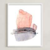 "Cloud Nine" - Art Print in Dusty peach by Svitlana Martynjuk - Framed