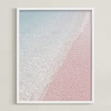 "Take me to the Water" - Art Print in Light Pink by Katie Doherty - Framed