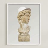 "Classic Cool" - Art Print in Stone by Kelsey Mucci - Framed