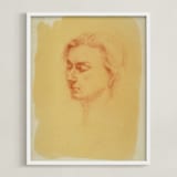 "Day Dream" - Art Print in Terra Cotta by Stephanie Chang - Framed