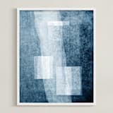 "Sealed Memories" - Art Print in Misty Indigo by Debra Pruskowski - Framed