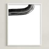 "Shimmering Waterway " - Art Print in Moon by Lise Gulassa - Framed