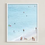 "If You Steal My Sunshine #1" - Art Print in Ocean Blue by Summer Strauch - Framed