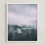 "Above" - Art Print in Fog by Olivia Faye Co - Framed