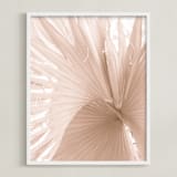 "Whirl" - Art Print in Beige by Carly Tabak - Framed