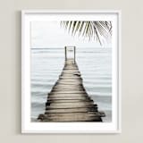 "bocas del toro" - Art Print in carribean blue by Kaitlin Rebesco - Framed