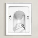 "Arches" - Art Print in Column White by Ilze Lucero - Framed