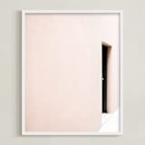 "Hidden Paths" - Art Print in Blush by Kaitie Bryant - Framed