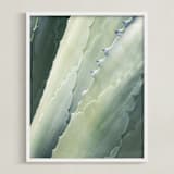 "Botanical II" - Art Print in Aloe Green by Whitley Williams - Framed