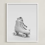 "Roller Skates " - Art Print in Powder by Cristiane - Framed
