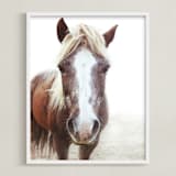 "Ginger Girl" - Art Print in Ginger by Robin Ott - Framed