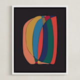 "Fragments" - Art Print in Chalkboard by Romina Gadler - Framed