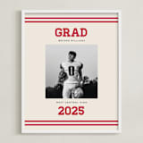 "Team Grad: Portrait Framed Photo" - Framed Photo in Cherry by Louise Kay - Framed