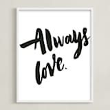 "Always Love" - Art Print in Classic by Maria Clarisse - Framed