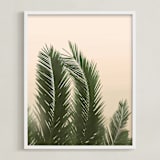 "Tropical Palm Tree" - Art Print in Golden by Wilder California - Framed