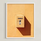 "La Poste" - Art Print in Bright Yellow by lulu and isabelle - Framed