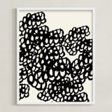 "Black Sheep" - Art Print in Noir by rose lindo - Framed