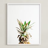 "Pining for Pineapple" - Art Print in pineapple green by Joni Tyrrell - Framed