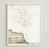 "baisse blanc" - Art Print in Color by Kamala Nahas - Framed
