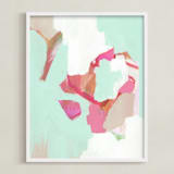 "Atelier" - Art Print in Minty by Makewells - Framed